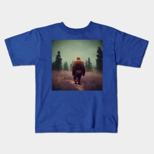 Sasquatch in Nature Kids T-Shirt